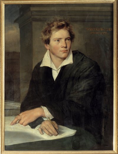Portrett av arkitekten Karl Berckmuller (1800-1879). Maleri av Franz Xaver Winterhalter (1806-1873) av Franz Xaver Winterhalter