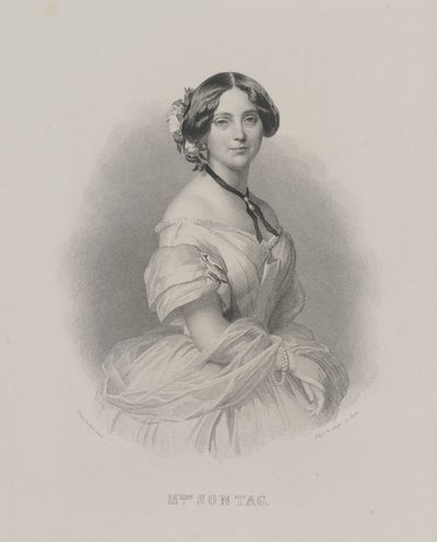 Portrett av operasangerinnen Henriette Sontag 1806-1854, ca. 1850. av Franz Xaver Winterhalter