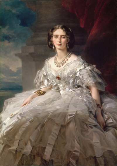 Prinsesse Tatiana Youssoupov (Ioussoupov, Youssoupoff) - Portrett av prinsesse Tatiana Yusupova (1828-1879), av Winterhalter, Franz Xavier (1805-1873). Olje på lerret, ca. 1858. Mål: 148x104 cm. State Hermitage, St. Petersburg av Franz Xaver Winterhalter