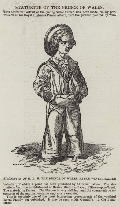 Statuett av HKH Prinsen av Wales av Franz Xaver Winterhalter