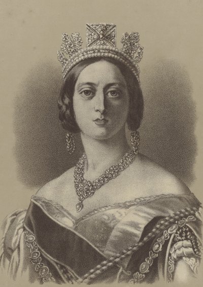 Dronning Victoria av Franz Xaver after Winterhalter