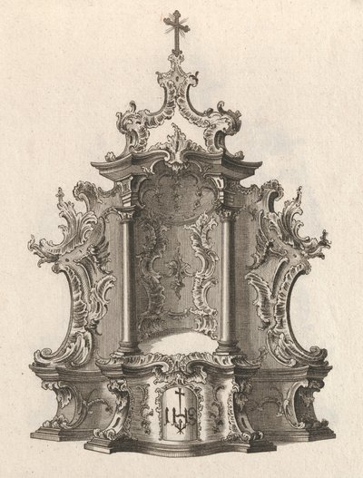 Design for et tabernakel, plate 2 fra serien 