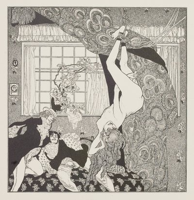 Illustrasjon for historiene ved sminkebordet av Choisy Le Conin av Franz von Bayros