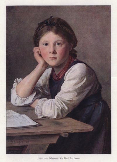 Et barn av fjellene av Franz von Defregger