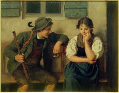 Vanskelig spørsmål av Franz von Defregger