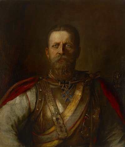 Kronprins Fredrik Vilhelm, senere Fredrik III, tysk keiser og konge av Preussen av Franz von Lenbach