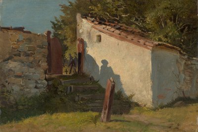 Inngangen til landsbyens kirkegård av Franz von Lenbach