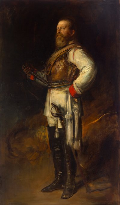 Friedrich Wilhelm, kronprins av Preussen, som Fredrik III, tysk keiser av Franz von Lenbach