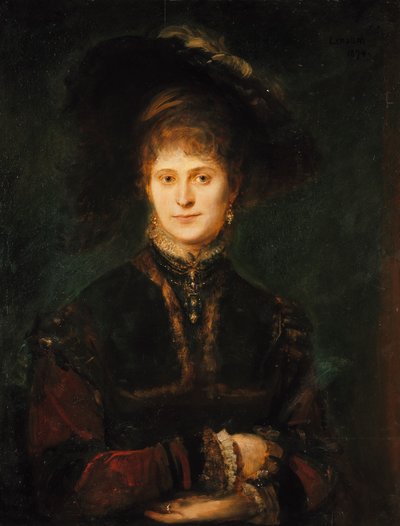 Magdalena Plach (?) av Franz von Lenbach