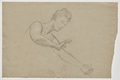 Figurstudie for fakultetsmaleriet "Teologi" av Franz von Matsch