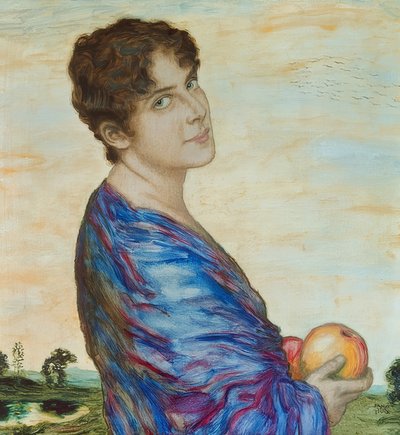 Portrett av fru Stuck av Franz von Stuck