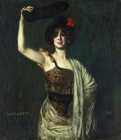 Danserinnen Saharet av Franz von Stuck
