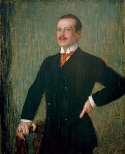 Ernst Ludwig av Hessen / Gem. Stykke av Franz von Stuck