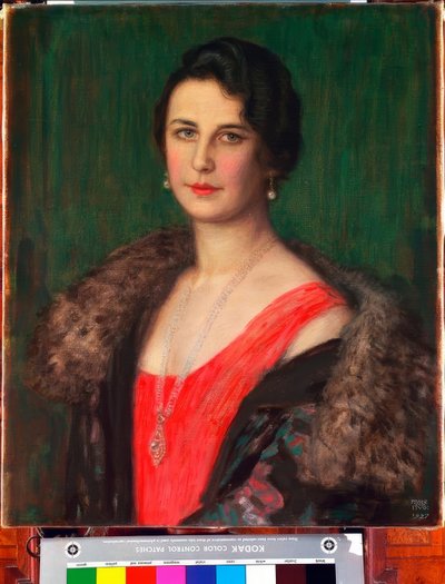 F. v. Stuck / Frau Patzak / Maleri, 1927 av Franz von Stuck