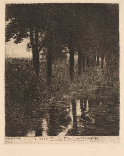 Ørretdam av Franz von Stuck