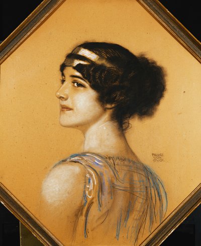 Portrett av kunstnerens datter, Mary, av Franz von Stuck
