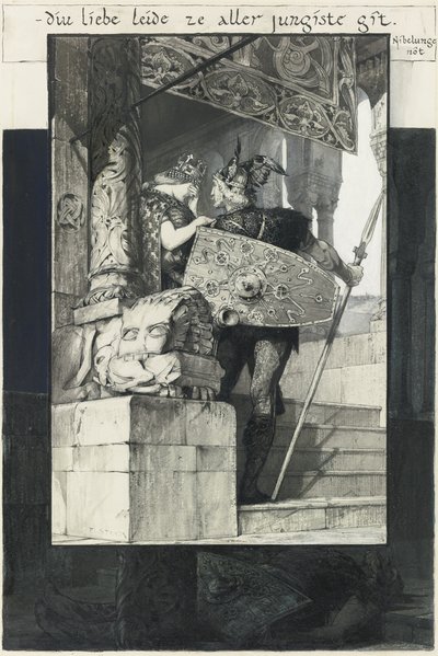 Siegfried og Kriemhild av Franz von Stuck