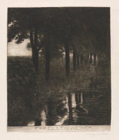 Ørretdam. av Franz von Stuck