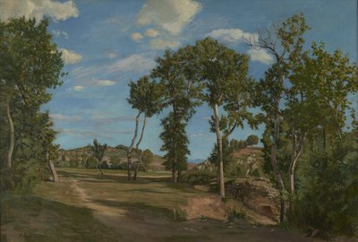 Landskap ved elven Lez av Frédéric Bazille