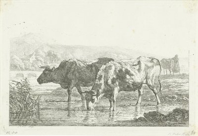 To drikkende kuer av Frédéric Théodore Faber