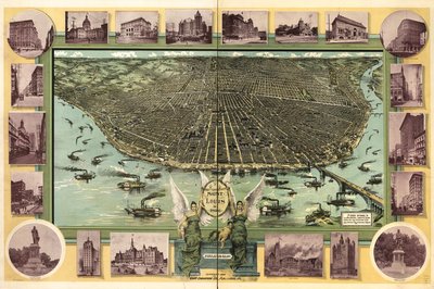 Saint Louis i 1896. av Fred; Fred Graf Engraving Co. Graf