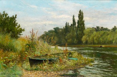 Et stille sted ved Themsen, 1882 av Fred Hines