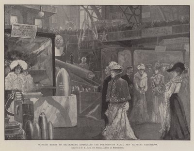 Prinsesse Henry av Battenberg inspiserer Portsmouth Naval and Military Exhibition av Fred T. Jane