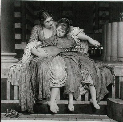The Music Lesson, utgitt av The Fine Art Society av Frederic (after) Leighton