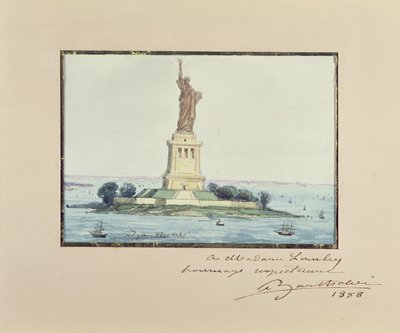 Frihetsgudinnen, Bedloe Island, New York City, 1888 av Frederic Auguste Bartholdi