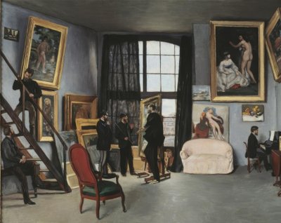 Bazille-verkstedet av Jean Frederic Bazille