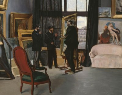 Bazille-verkstedet av Jean Frederic Bazille