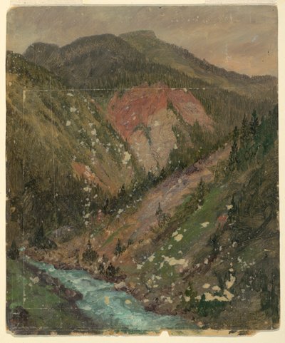 Alpinlandskap (Bayern eller Sveits) av Frederic Edwin Church