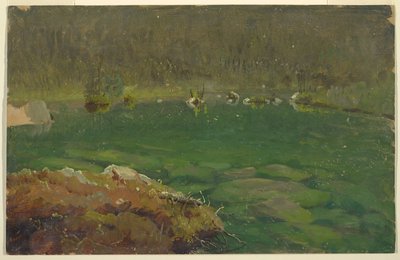 Alpine Lake, Bayern eller Sveits av Frederic Edwin Church
