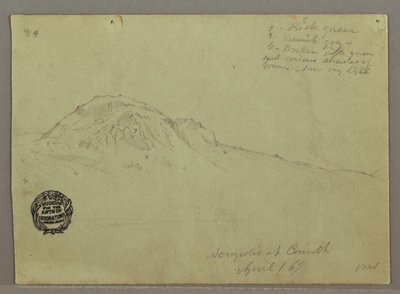 Bare Hill, Akropolis i Korint, Hellas av Frederic Edwin Church