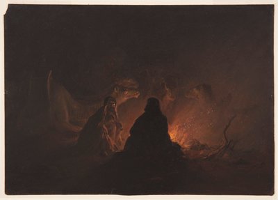 Beduiner i leiren om natten av Frederic Edwin Church