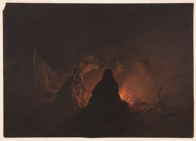 Beduiner i leiren om natten av Frederic Edwin Church