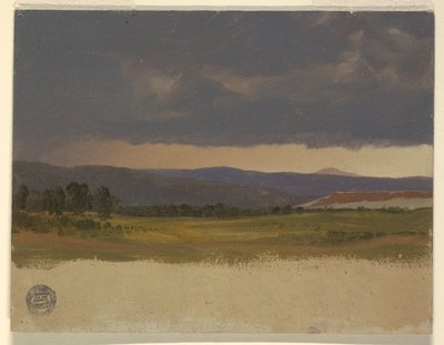 Blue Hill under lave skyer av Frederic Edwin Church