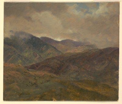 Blue Hills og Grey Clouds, Jamaica av Frederic Edwin Church