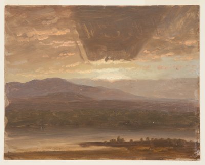 Catskills fra Hudson, New York av Frederic Edwin Church