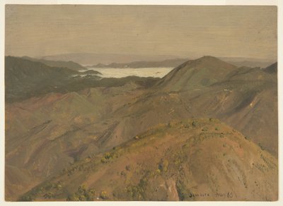 Fjern utsikt over bakketoppene, Jamaica, Vestindia av Frederic Edwin Church