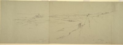 Tegning, Utsikt fra Akropolis, 1869 av Frederic Edwin Church