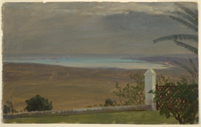 Tegning, Utsikt over havet, 1865 av Frederic Edwin Church