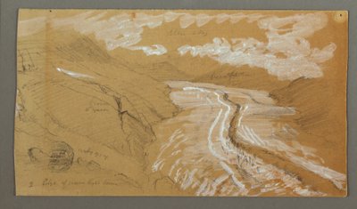 Great Aletsch Glacier, Berner Alpene, Sveits av Frederic Edwin Church