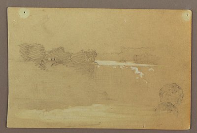 Hennequin Point og American Falls, Niagara River av Frederic Edwin Church