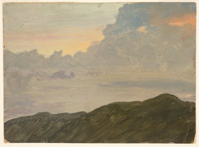 Bakketopp og skyer av Frederic Edwin Church