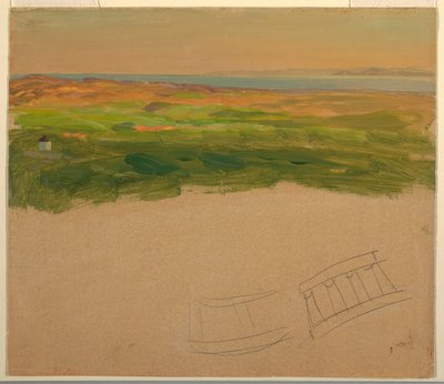 Landskap, nær Syria eller Hellas av Frederic Edwin Church