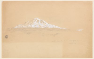 Mount Chimborazo fra House of Senior Pablo Bustamante, Riobamba, Ecuador av Frederic Edwin Church