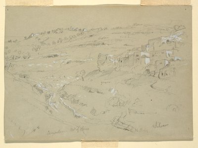 Oljeberget, Betania, Siloam og Jerusalem, Palestina [Betania og Silwan, Øst-Jerusalem og Jerusalem, Israel] av Frederic Edwin Church