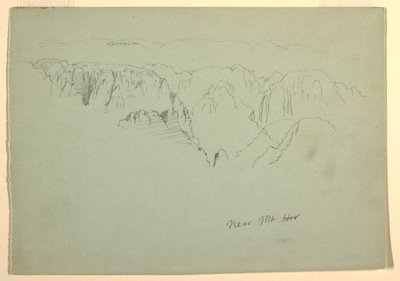 Mountain, Wady el-Arabah, 23. februar 1868 av Frederic Edwin Church