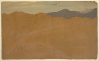 Palmer og hustopper, Ecuador av Frederic Edwin Church